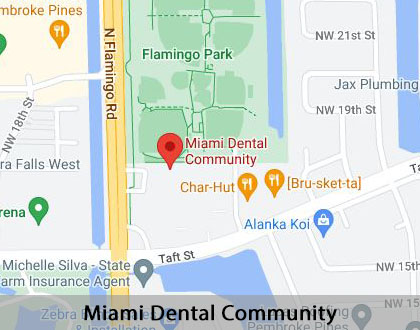 Map image for Preventative Dental Care in Pembroke Pines, FL